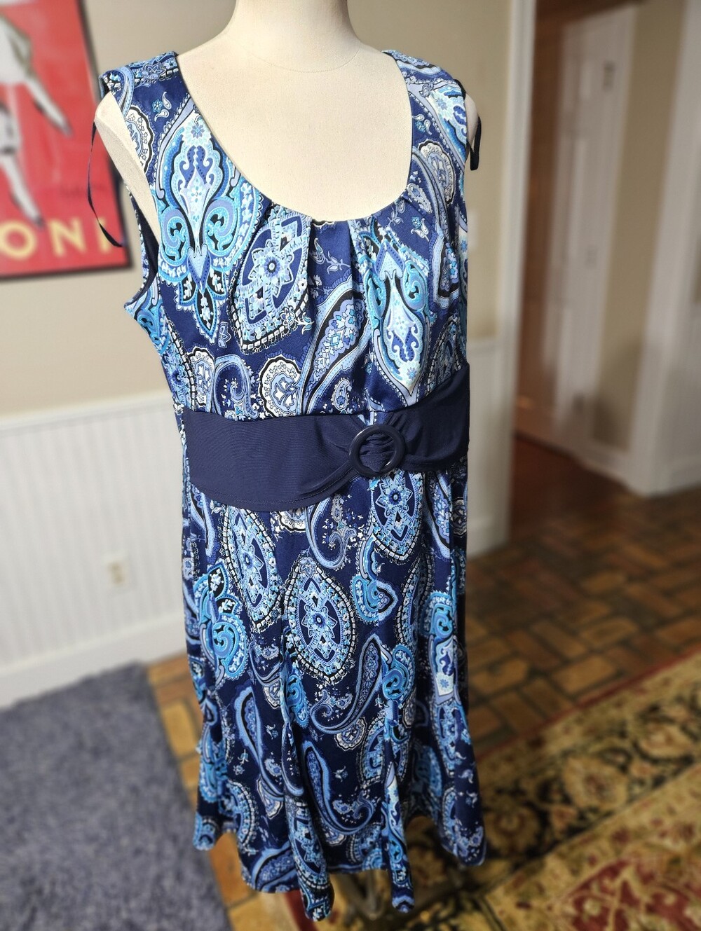 Perceptions Paisley Dress Petite XL